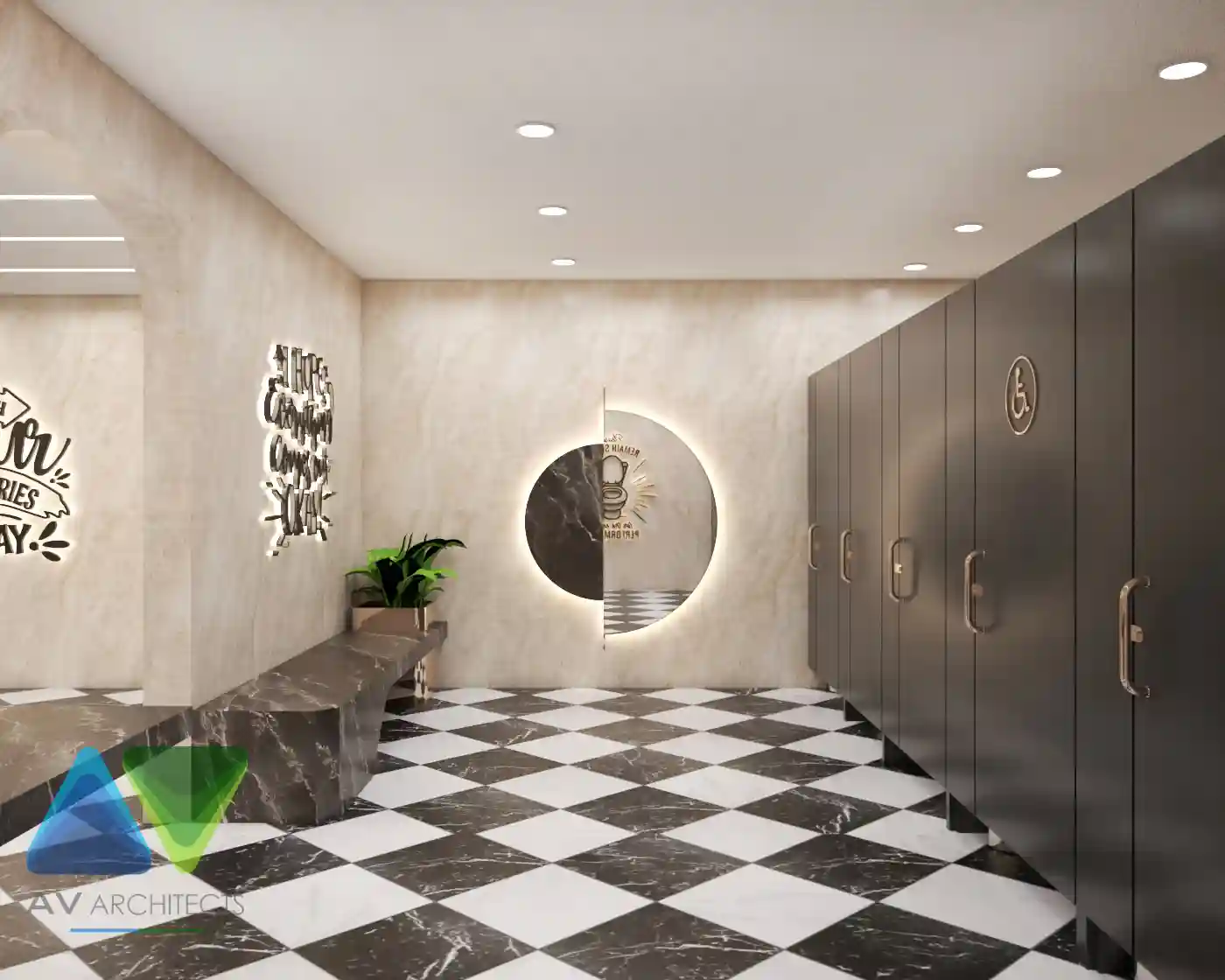 Toilets commercial Interior Project